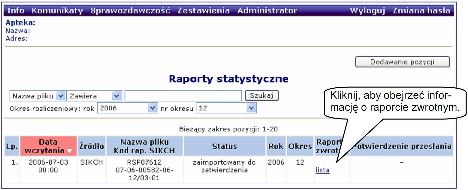 Pliki komunikatów zwrotnych do raportów statystycznych (RS*.