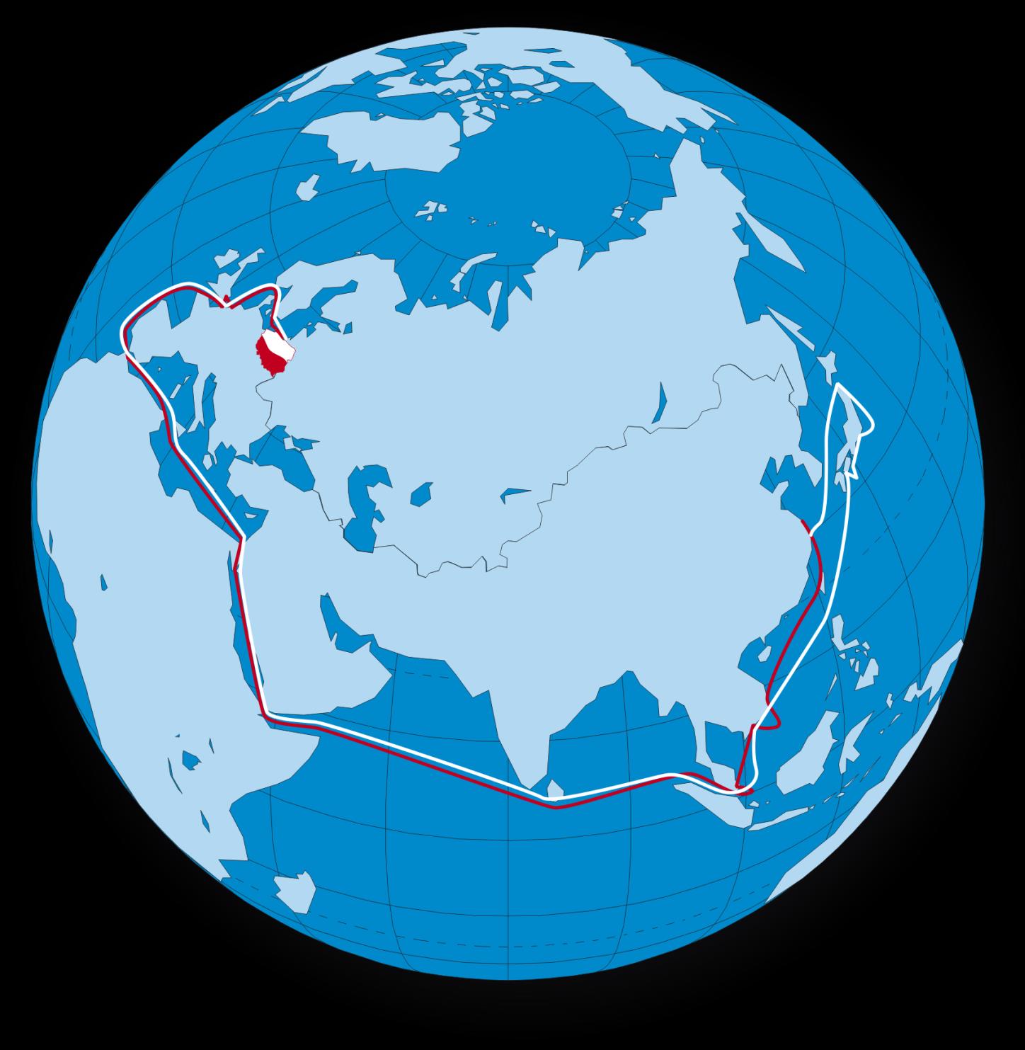 PIERWSZY SERWIS OCEANICZNY W PORCIE GDAŃSK Serwis AE10 Czas podróży Szanghaj - Gdańsk 32 dni Szanghaj Hong Kong Yantian Tanjung Pelepas Kanał