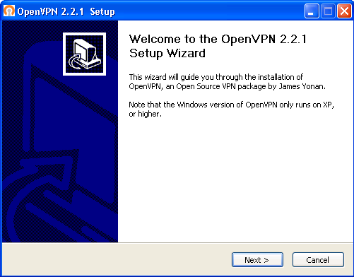 10.1 Instalacja oprogramowania OpenVPN Klikamy na napis [pobierz] przy pozycji Plik instalacyjny OpenVPN a następnie wybieramy Uruchom, po ściągnięciu pliku ponownie będziemy