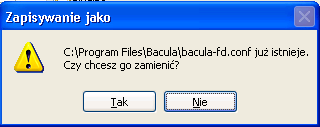 Jeśli poprawnie zmienimy nazwę, to pojawi się ostrzeżenie o nadpisywaniu poprzedniego pliku