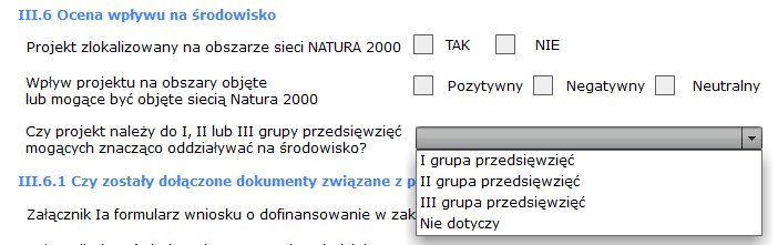 Nie ma możliwości wskazania ogólnej i szczegółowej lokalizacji dotyczącej tego samego obszaru, np.: całe województwo podlaskie i dodatkowo województwo podlaskie/powiat białostocki.