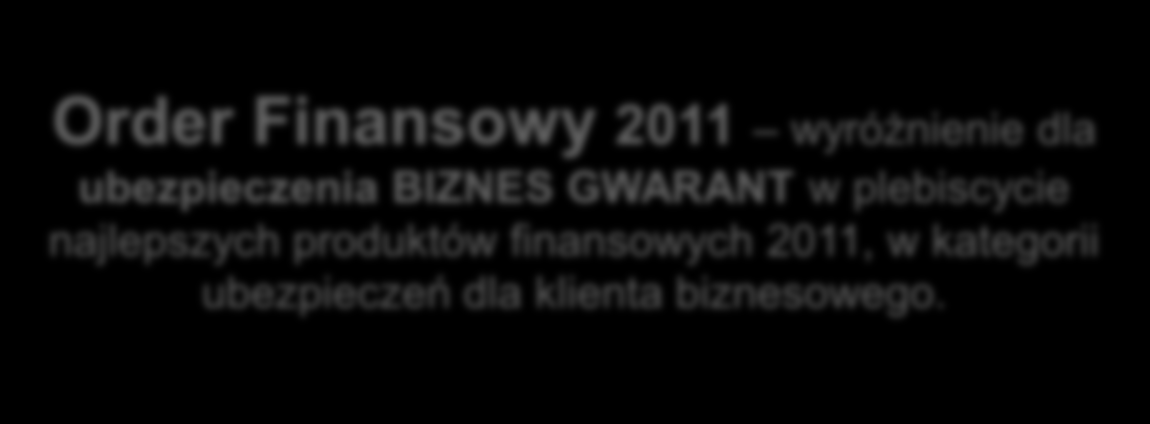 Nasze wyróżnienia Perła Polskiej Gospodarki 2012 Firma Przyjazna Klientowi