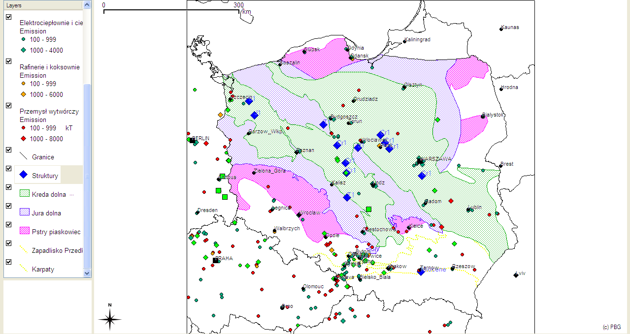 Geologiczne składowanie CO2 Poziomy