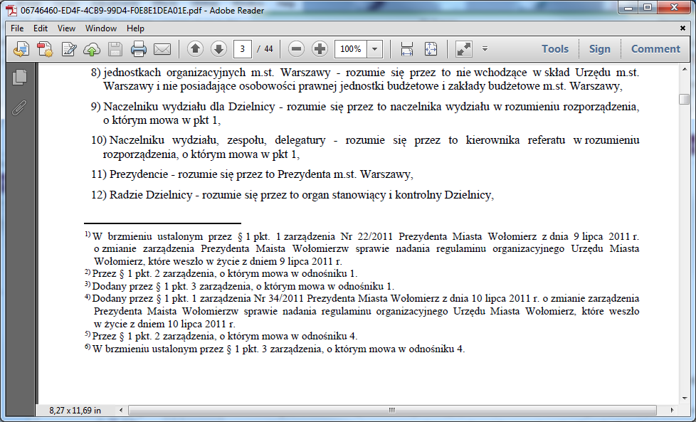 Informacje o zmianach w tekście jednolitym: Zmiany wprowadzane były do regulaminu, który jest załącznikiem do zarządzenia.