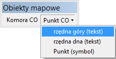 - zamknięcie okna. Podczas wskazywania punktów biorących udział w obliczeniach, można wskazywać punkty na liniach i przecięcia linii, program przyciąga się odpowiednio do linii i do przecięć.