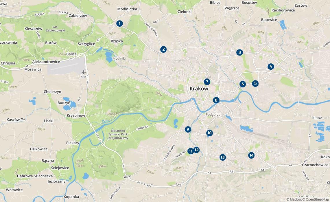 w Krakowie otwarta została w 2013 roku Galeria Bronowice (60 000 m² GLA) zlokalizowana przy ul. Stawowej.