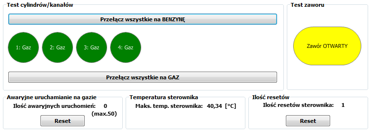 Strona 21 z 66 Rys. 3.15 Okno ustawiana akcji dla poszczególnych błędów.