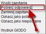 Aplikacja złoży podpis elektroniczny na przygotowanych plikach XML, natomiast musi jeszcze posiadać informację umożliwiającą przyporządkowanie adresata wskazanego w systemie Komornik SQL do adresata,