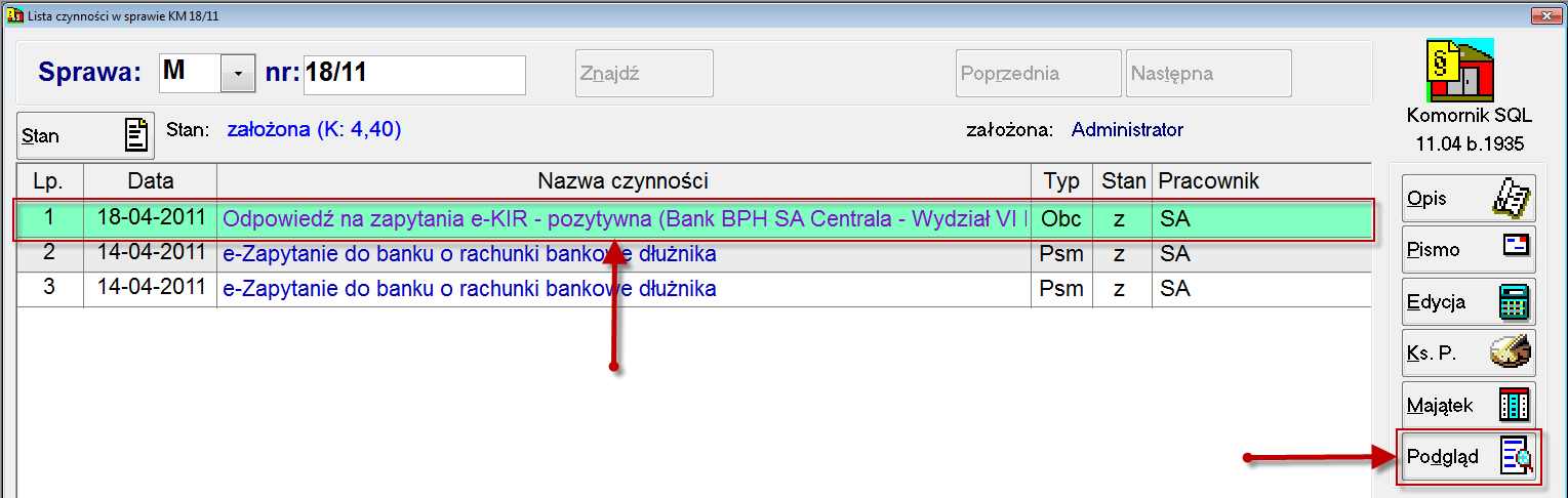 Aby system działał sprawnie i szybko, powinno się wziąć pod uwagę pobieranie odpowiedzi paczkami.