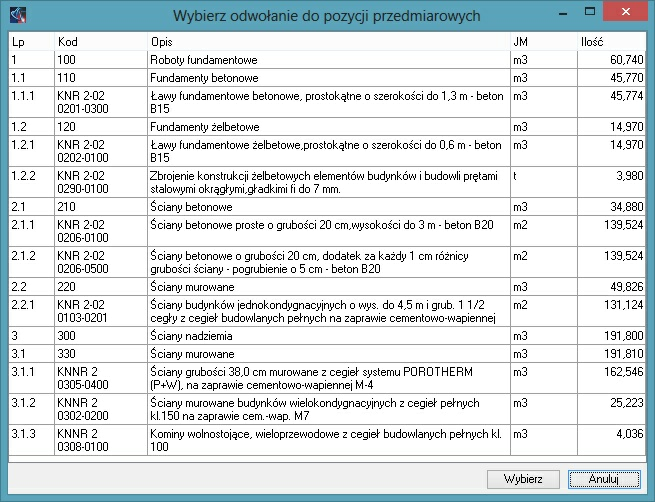Tworzenie nowego kosztorysu 27 Co zrobić, jeśli zależy nam, aby komentarz pojawił się w tym samym wierszu, co obliczenia?