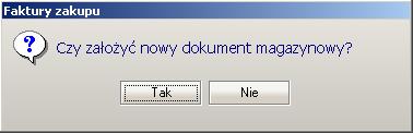 5.6 Dołączanie dokumentów magazynowych Dołączenie dokumentu magazynowego do faktury zakupowej może odbyć się na dwa sposoby: Uwaga!
