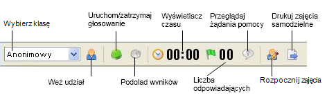 MimioVote Aby uzyskać więcej informacji dotyczących użytkowaniamimiostudio Notatnik i Galeria, zobacz Informacje o MimioStudio.