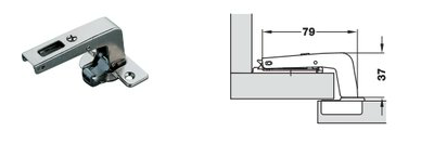 seria Standard Duomatic z ujemnym uskokiem Przy otwartych drzwiach krawędź drzwi nie zasłania szerokości korpusu w świetle, przez co możemy wysuwad wszelkie wysuwki lub