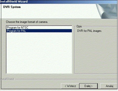 7.5. Instalowanie programu DVR do obsługi karty Po ponownym uruchomieniu się komputera (po pomyślnym zainstalowaniu sterowników) należy powtórnie wykonać tę samą czynność, czyli otworzyć zawartość