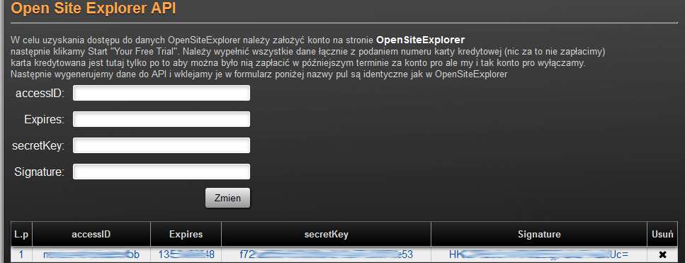 podczas ponownego połączenia z stroną google, bing, itd wartość podawana w sekundach, Limit CRON: - ilość strona