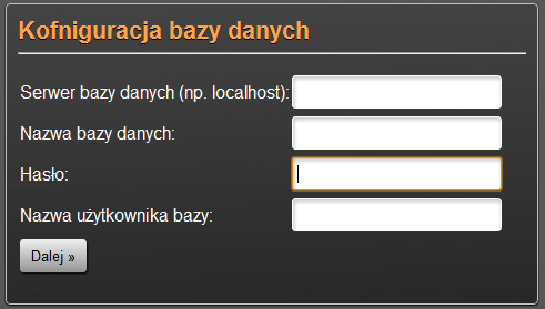 1. Wymagania aplikacji. - PHP w wersji 5.
