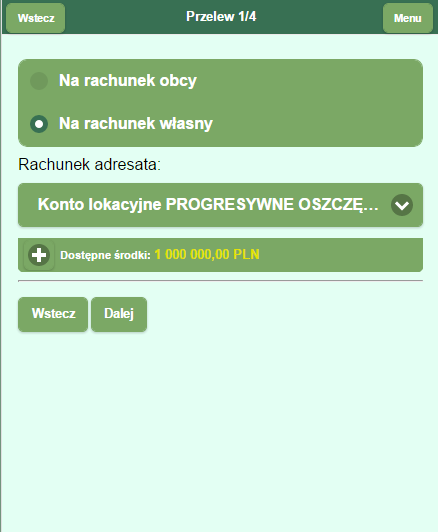 Przedsiębiorstwo Informatyczne SABA SERVICE Sp z oo 74-320 Barlinek; ul Gorzowska 64/4 e-mail:biuro@sabaservicepl Rys 324 Zwrot środków z konta lokacyjnego 332 Przeksięgowanie środków na konto