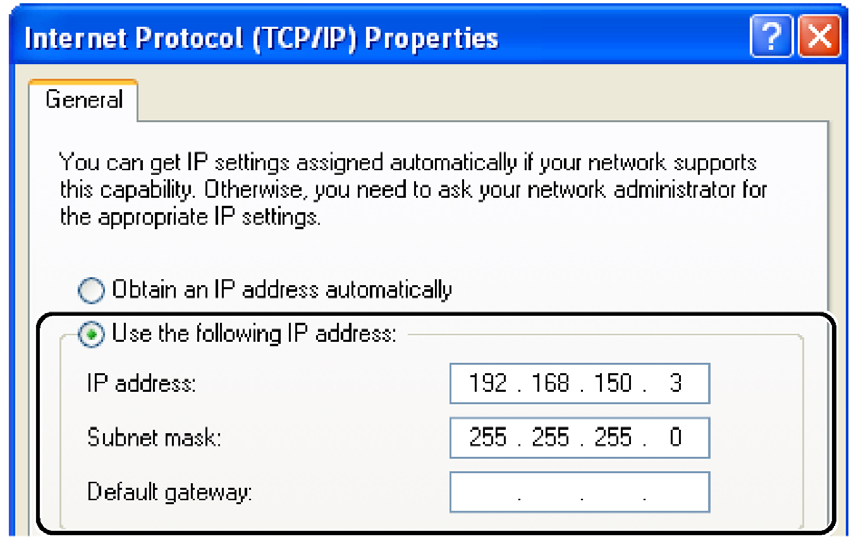 5 Kliknij Internet Protocol (TCP/IP) ( Protokół internetowy (TCP/IP) ), a następnie kliknij przycisk Properties ( Właściwości ). 6 Potwierdź lub zmień adres IP konfigurowanego komputera.