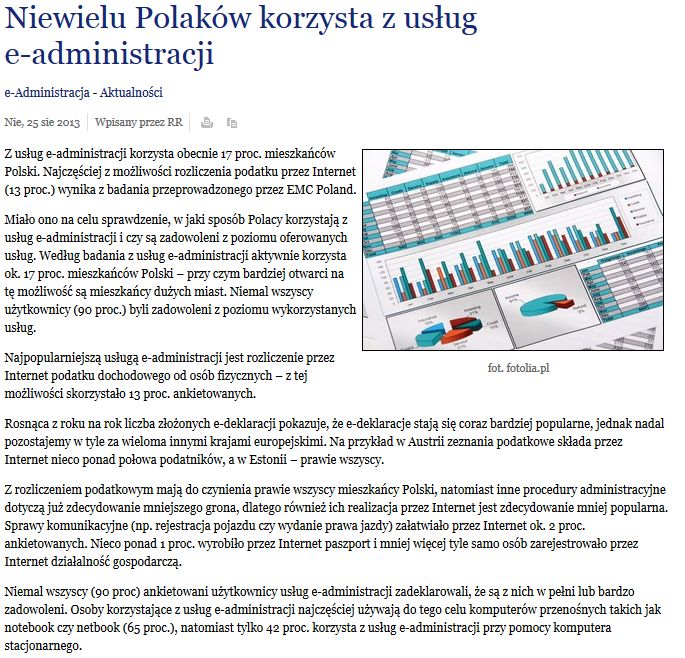 Czy e-administracja to fakt czy fikcja?
