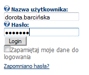 5 z 18 2 OGÓLNE ZASADY PRACY Z MODUŁEM 2.1 LOGOWANIE By rozpocząć pracę z systemem, w tym m.in. zmienić dane osobowe użytkowników, konieczne jest zalogowanie się do systemu.