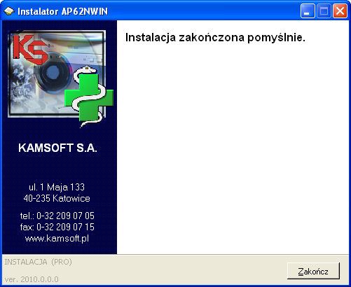 * Jeżeli instalujemy program raportujący w nowej wersji na katalog ze starą wersją instalator zapyta: W przypadku gdy zgodzimy się na podegranie nowych plików zostaną one podmienione.