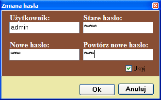 Logowanie Logowanie W celu zalogowania się do systemu, należy wpisać login, hasło i