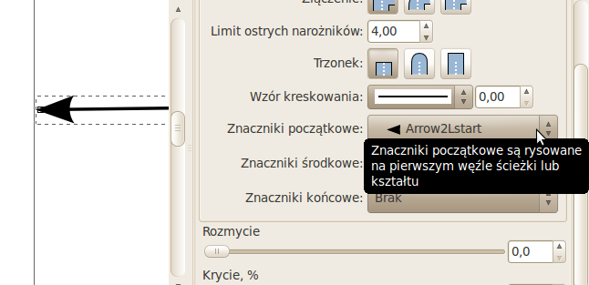 Ćwiczenie 3 Przygotuj poniższe obiekty, ustaw je odpowiednio w warstwach po czym je zgrupuj. Strzałki i inne łączniki Aby uzyskać łącznik (np. strzałkę), użyj narzędzia Pióro aby narysować linię.