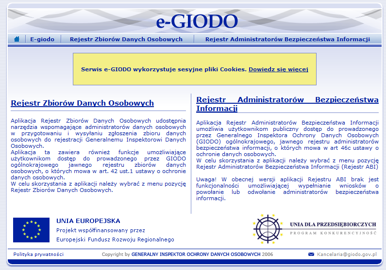 5 Przydatne informacje rejestracja zbiorów, ogólnokrajowy