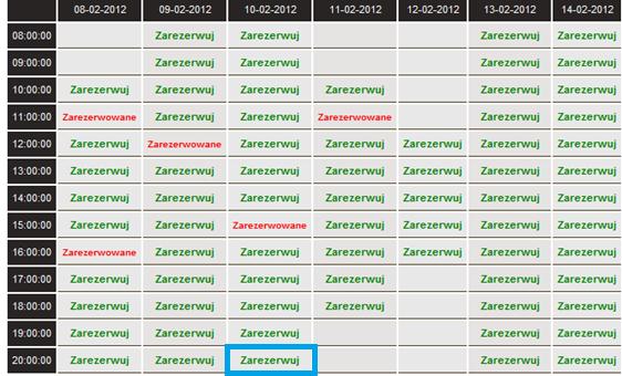 2. Rezerwacja stanowiska Użytkownik, który chce zarezerwować stanowisko musi uprzednio się zalogować, wykorzystując do tego panel logowania znajdujący się na stronie głównej systemu.