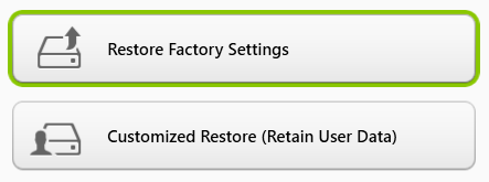 Odzyskiwanie systemu - 29 Przywracanie z systemu Windows Uruchom aplikację Acer Recovery Management: W menu Start wpisz słowo Recovery i kliknij pozycję Acer Recovery Management na liście aplikacji.