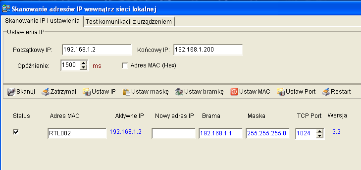 34. Po podłączeniu kilku kontrolerów do sieci TCP/IP od czasu do czasu tracę komunikację z niektórymi? Patrz punkt: Jak zmienić MAC kontrolera. 35. Jak zmienić adres MAC kontrolera?