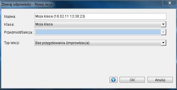 4. Następnie wybierz wcześniej przygotowaną lekcję lub wybierz tryb Bez przygotowania(improwizacja). 5. Rozpocznij test. 4 4 Wyniki uczniów. Z ekranu głównego wybierz Zarządzaj moim danymi.