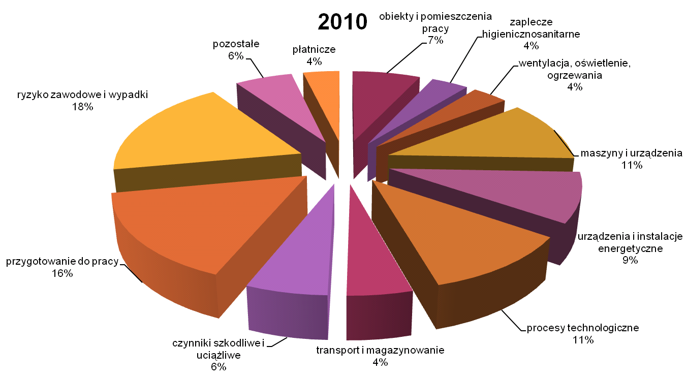 Wykres 5. Decyzje nakazowe wydane w 2010 r.