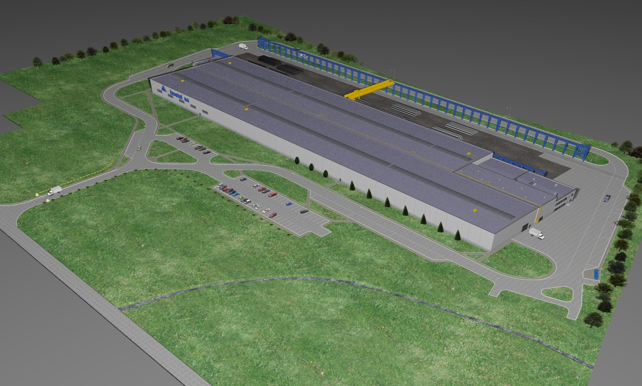 00 m 2 bocznica kolejowa 2-nawowa hala produkcyjna z