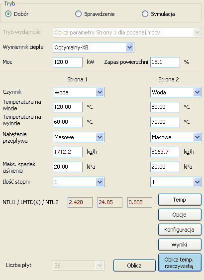 1.8. Program komputerowy do doboru i obliczeń płytowych wymienników ciepła Użytecznym narzędziem do doboru i obliczeń (symulacja) płytowych wymienników ciepła jest HEXACT [64].