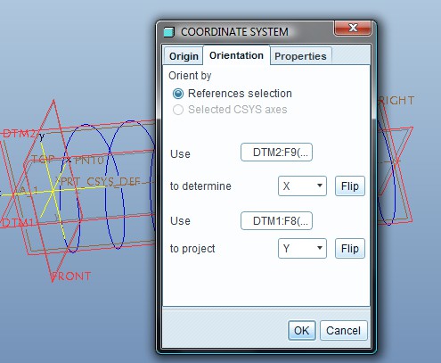 e) W układzie tym poleceniem Curve/From Equation wygenerowano krzywą przestrzenną opisującą odgięcie.