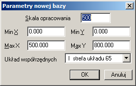 System informacji o terenie GEO-MAP 3 Utworzenie nowego projektu dostępne jest w trakcie wyboru projektu po wciśnięciu przycisku Dodaj nowy.
