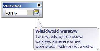 W tym celu kliknąć prawym klawiszem na dowolny przycisk i wywołać pasek Warstwa : Kliknąć