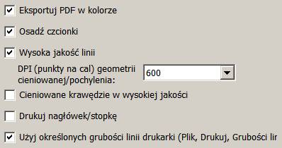 6. Zapisywanie pliku rysunku w celu wydruku na drukarce z innego programu niż SolidWorks Często pojawia się problem jak wydrukować plik dokumentacji płaskiej np.