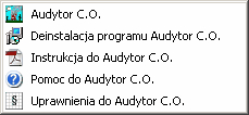 3 Instalowanie programu 3 Instalowanie programu Program Audytor CO jest zabezpieczony przed nielegalnym kopiowaniem Podczas instalacji uprawnienia do pracy z programem zostają przeniesione z
