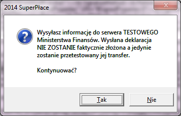 W celu wysłania dokumentu należy teraz wybrać