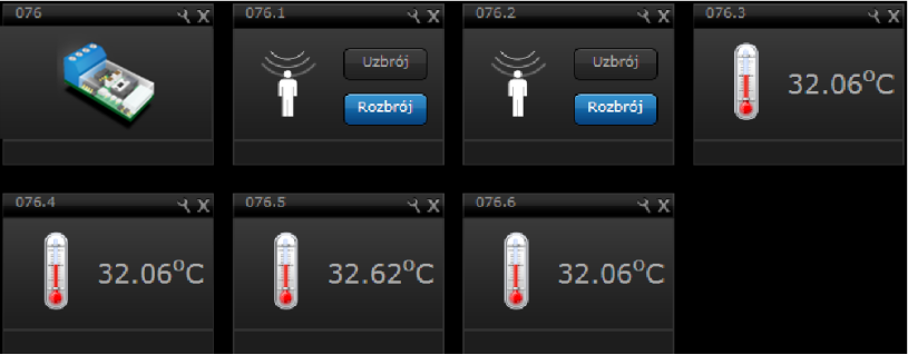 czujników temperatury Dzięki magistrali 1-wire można podłączyć do 4 czujników