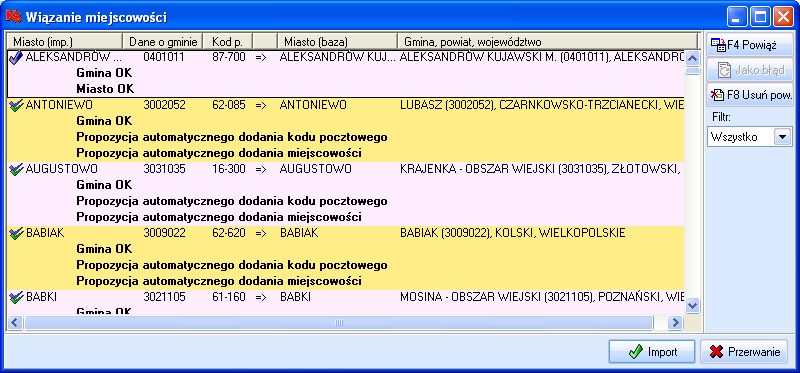 Moduł 44 Deklaracje pole Rozszerzenie rodzaju deklaracji (typ ucznia) należy ustawić jedną z pozycji: 11 uczeń w szkole typu I.1, 12 uczeń w szkole typu I.