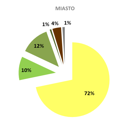 Struktura miasta Rawicz to grunty zabudowane i zurbanizowane, których udział to niemal 60% oraz użytki rolne (38%), co stanowi 97% powierzchni całkowitej.
