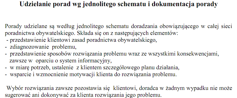 Przykład standardów