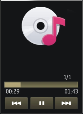 50 Folder Muzyka Wskazówka: Podczas słuchania muzyki można powrócić do ekranu głównego i pozostawić aplikację Odtw. muz. odtwarzającą utwory w tle.