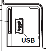 6 5 4 bazy danych oraz w przypadku konieczności awaryjnego odzyskiw 1. Przednie drzwi plastikowe 2. Przyłącze mini USB (może być stosowane do pierwszej konfiguracji) 3.