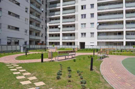 Osiedle Wilga - Warszawa System GREEN i LANDE: 2 500 m2
