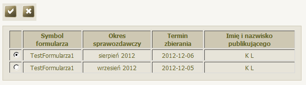 Sprawozdania jednorazowe Uwaga! Jeśli formularz zawiera wiersz dynamiczny, to zostanie on odpowiednio oznaczony: - Komórka nagłówkowa wiersza dynamicznego; - Komórka danych wiersza dynamicznego.