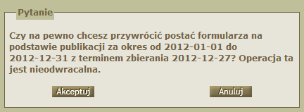 Sprawozdania jednorazowe Uwaga!